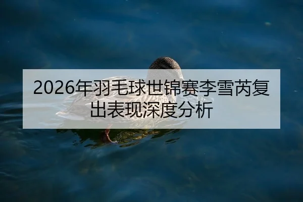2026年羽毛球世锦赛李雪芮复出表现深度分析