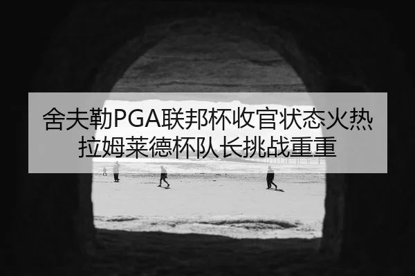 舍夫勒PGA联邦杯收官状态火热 拉姆莱德杯队长挑战重重